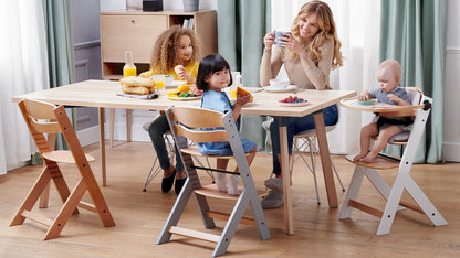 Kinderkraft ENOCK söögitool ja lastetool 2in1, valge, 6 kuud kuni 10 aastat