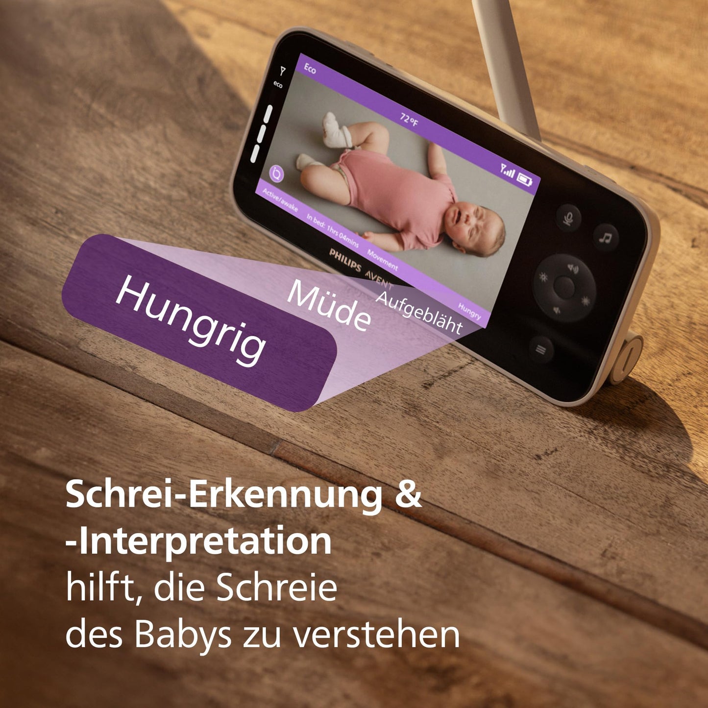 AVENT Premium Connected beebimonitor SCD974/26, 1080p HD-kaamera, rakendusega, valge