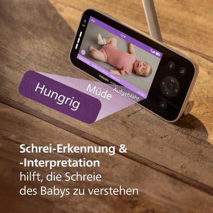 AVENT Premium Connected beebimonitor SCD974/26, 1080p HD-kaamera, rakendusega, valge