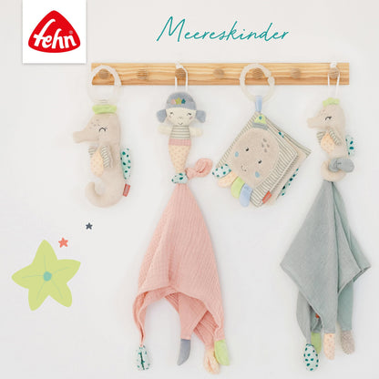 Fehn baby socks with rattle octopus, 0–12 months, 12 cm