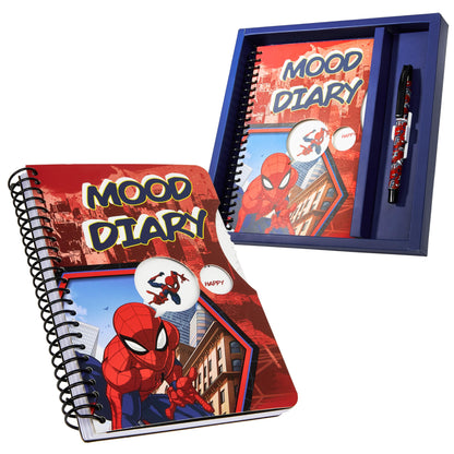 Marvel Spiderman emotion diary with stickers, 82 pages