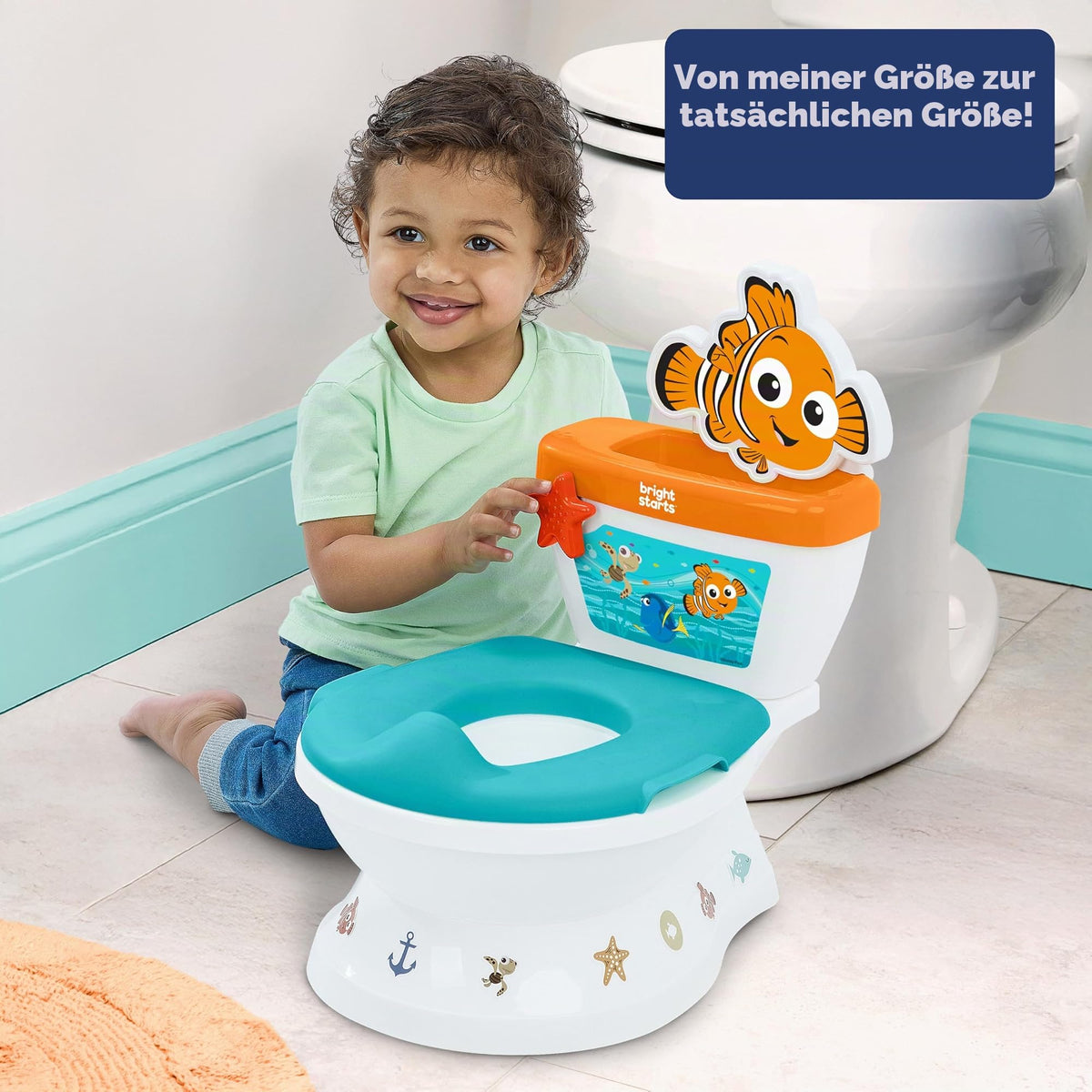 Bright Starts potiiste My Size 2-in-1 Disney Baby Findet Nemo, sinine, 18+ kuud