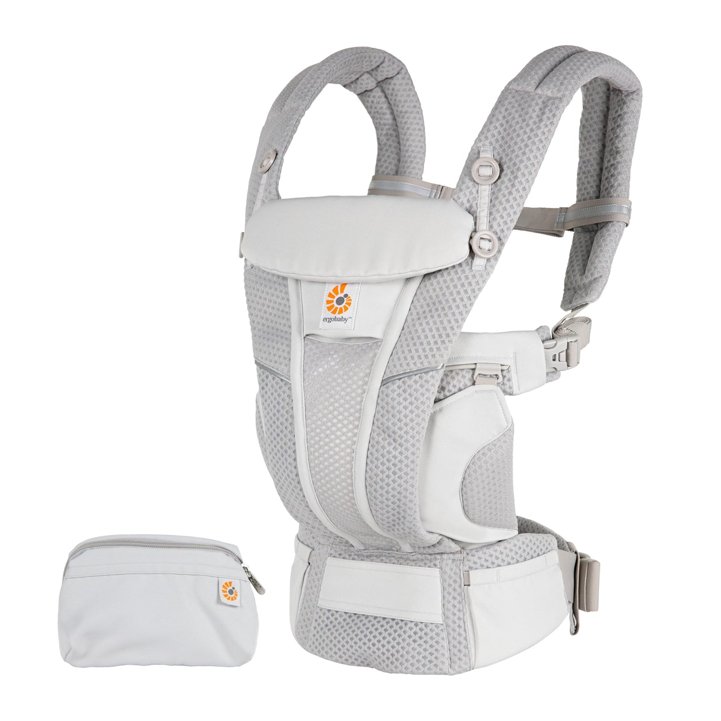 Ergobaby Omni Breeze beebikandekott Pearl Grey, alates sünnist kuni 20,4 kg