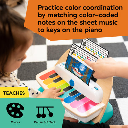 Baby Einstein & Hape Magic Touch puidust mängupiano, Montessori muusikamänguasi, 6+ kuud