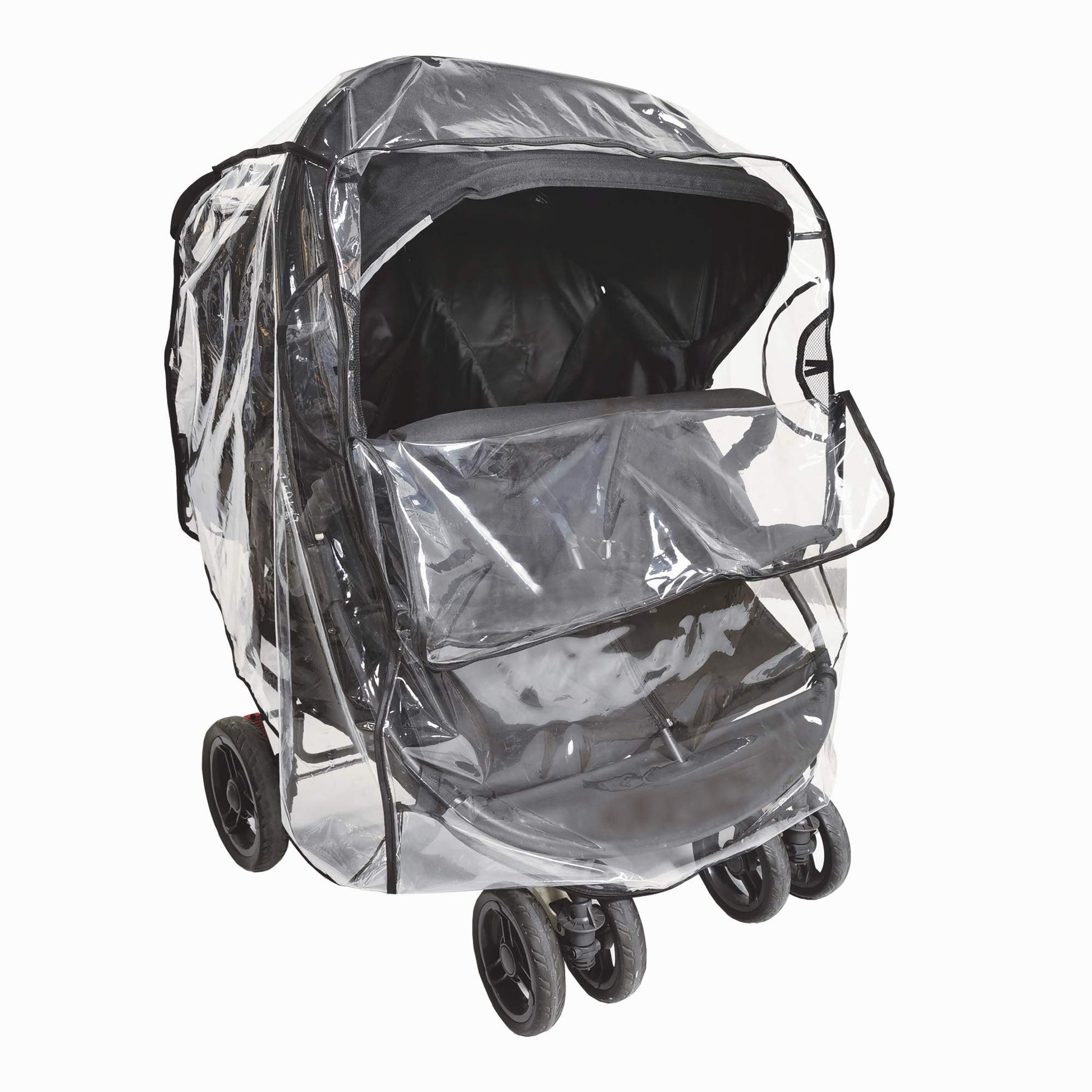 double stroller plastic cover Ezkindheit universal rain cover for double stroller with side-by-side – BabyOutlet.ee