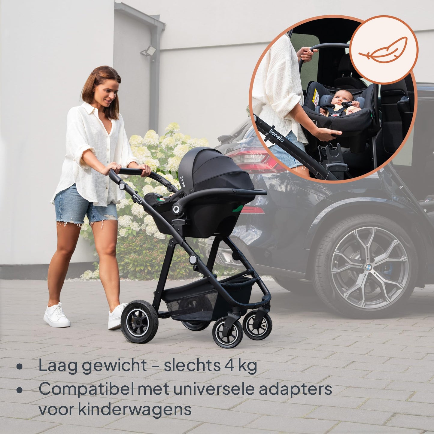 Lionelo Astrid i-Size turvahäll 40–87 cm (R129), ADAC testitud, roheline