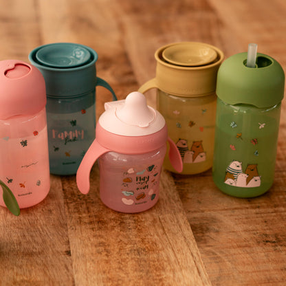 Suavinex õppimistass beebidele, lekkekindel, sinine „Bears“, 200 ml