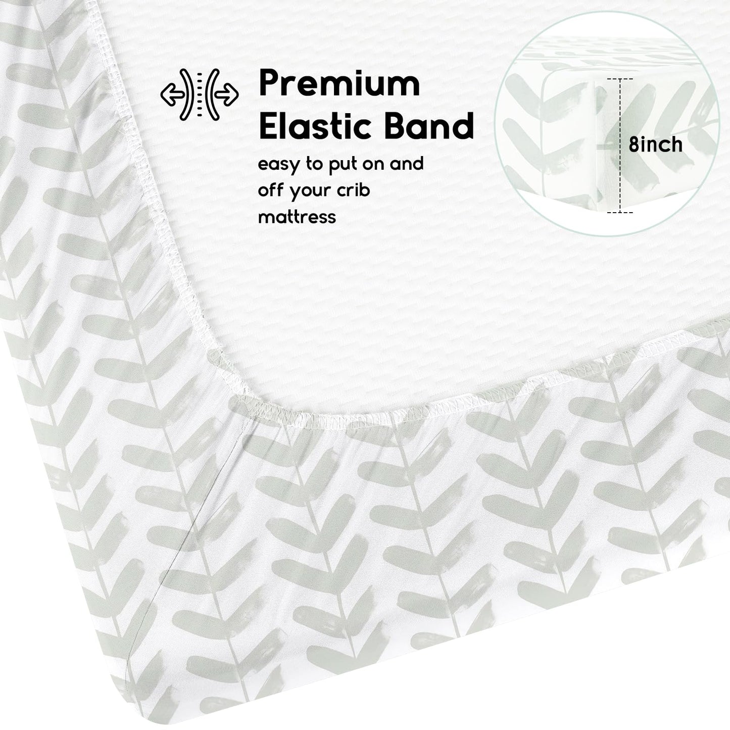 Yoofoss voodilina komplekt 140 × 70 cm, 2 tk, hall mets