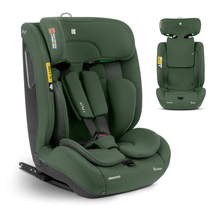 KikkaBoo i-FLIT i-Size turvatool, 76–150 cm, ISOFIX, roheline
