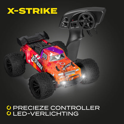 Overmax X-Strike puldiauto – 45 km/h, 4WD, LED-tuled, 2 akuga komplekt