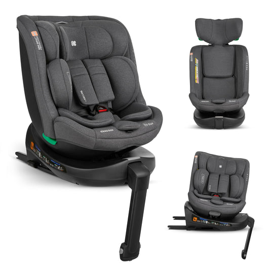 KikkaBoo i-SECURE 360° pöörlev turvatool 0–36 kg / 40–150 cm, tumehall