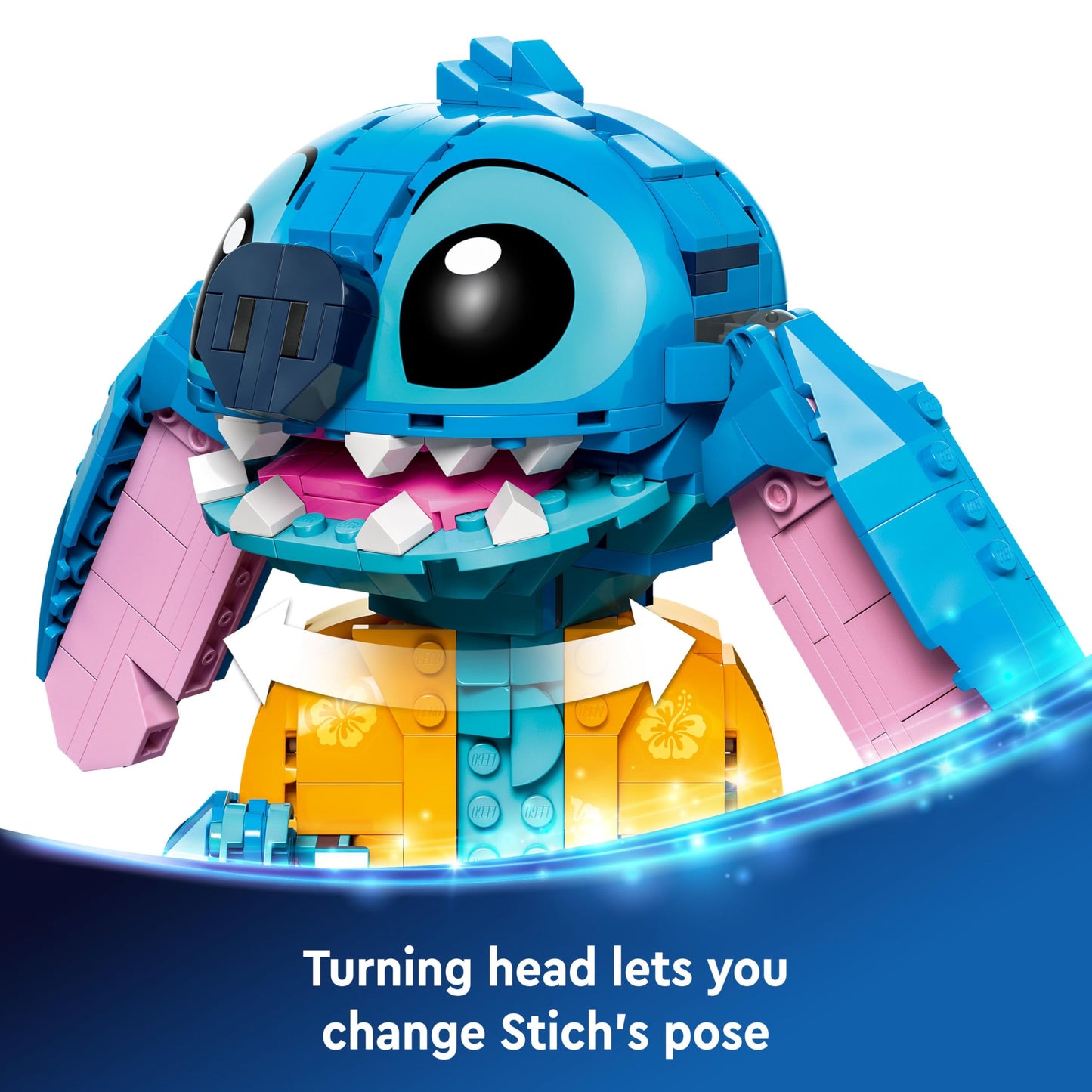 LEGO Disney Stitch 43249 ehitusfiguur jäätise ja lillekaunistusega