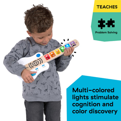 HAPE Baby Einstein Magic Touch puidust mängukitarr heliefektide ja valgusega, 12+ kuud