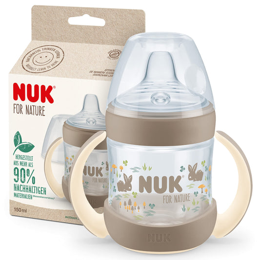 NUK for Nature joogitops 150 ml, 6–18 kuud, lekkekindel, temp.indikaatoriga, beez