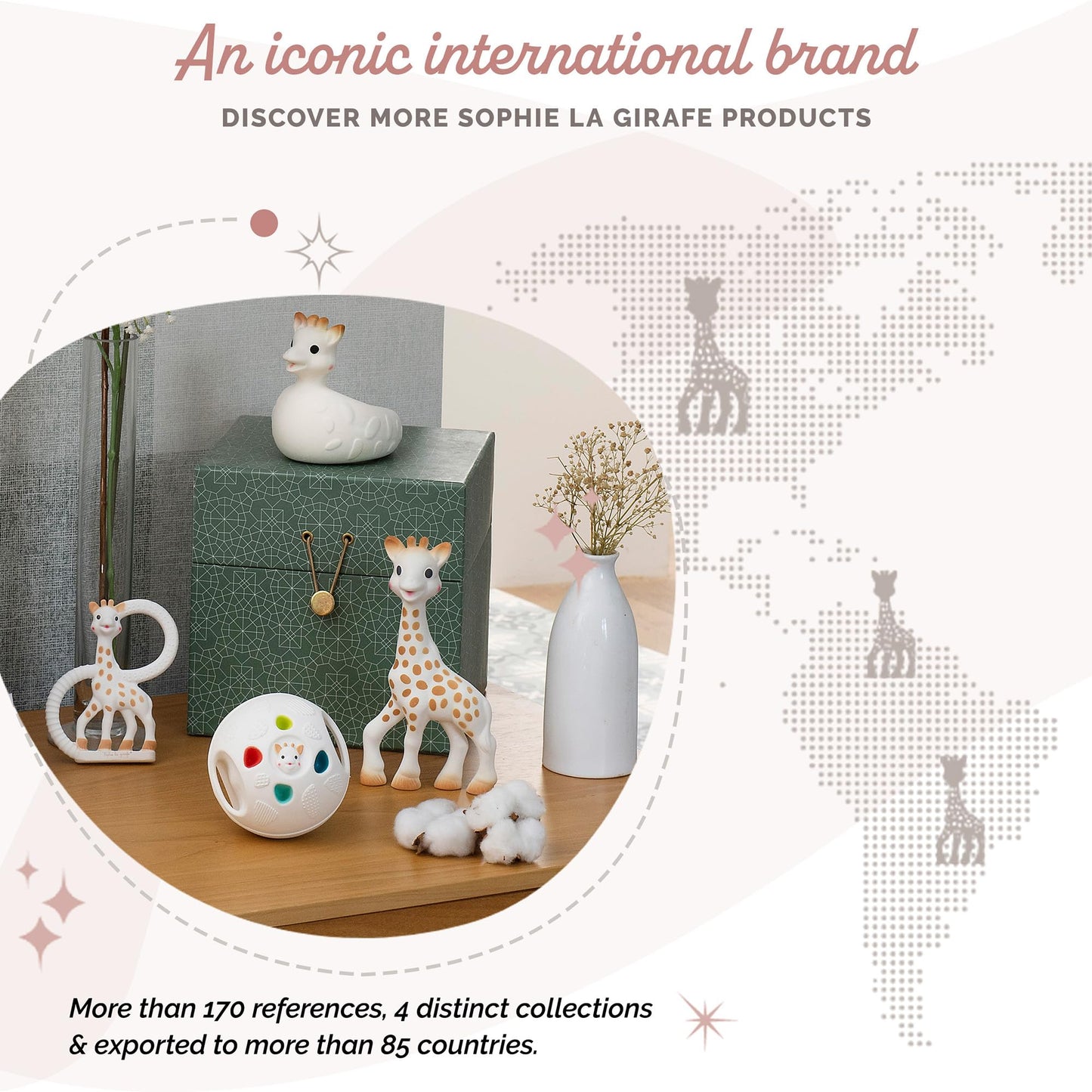 Sophie la girafe Sweetie Pouet pehme kõrinamänguasi beebile