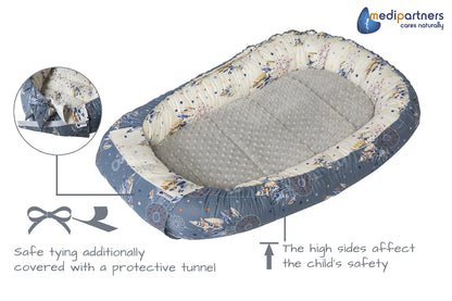 Medi Partners beebipesa komplekt vastsündinule, 5-osaline, tumesinine/unenägudepüüdja