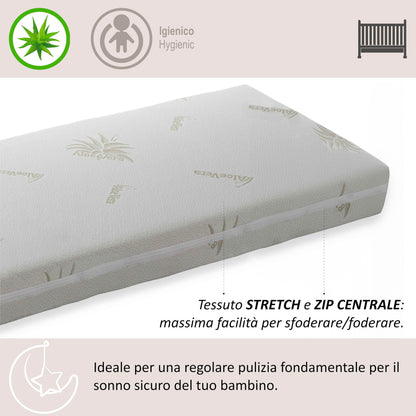 Italbaby Aloe Vera beebimadrats 60 x 125 x 11 cm