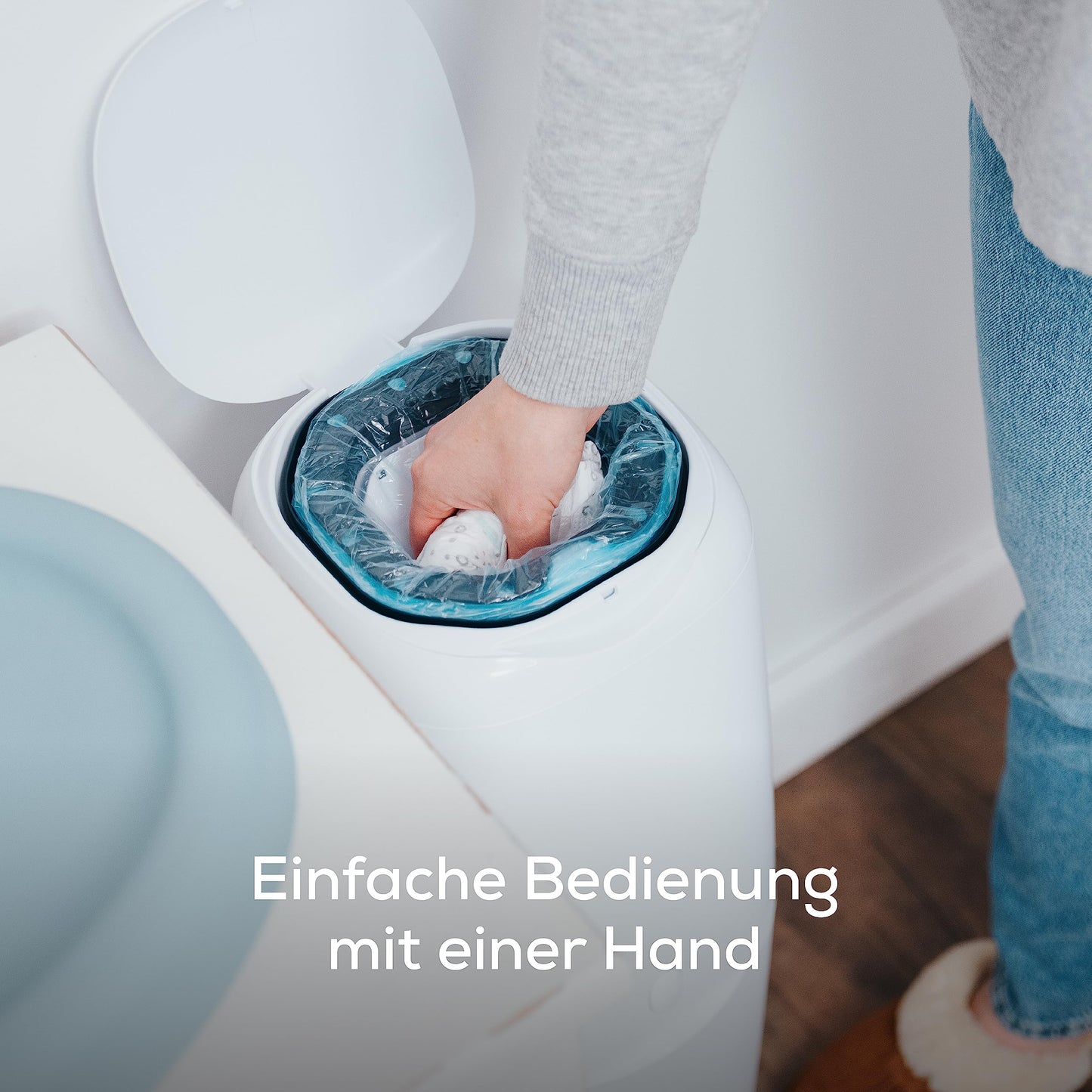 Angelcare Original Classic XL mähkmekonteiner 1 kassettiga, valge