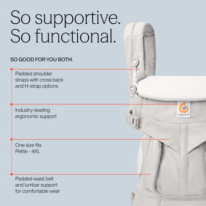 Ergobaby Omni 360 Classic kandekott 0–48 kuud, Pearl Grey