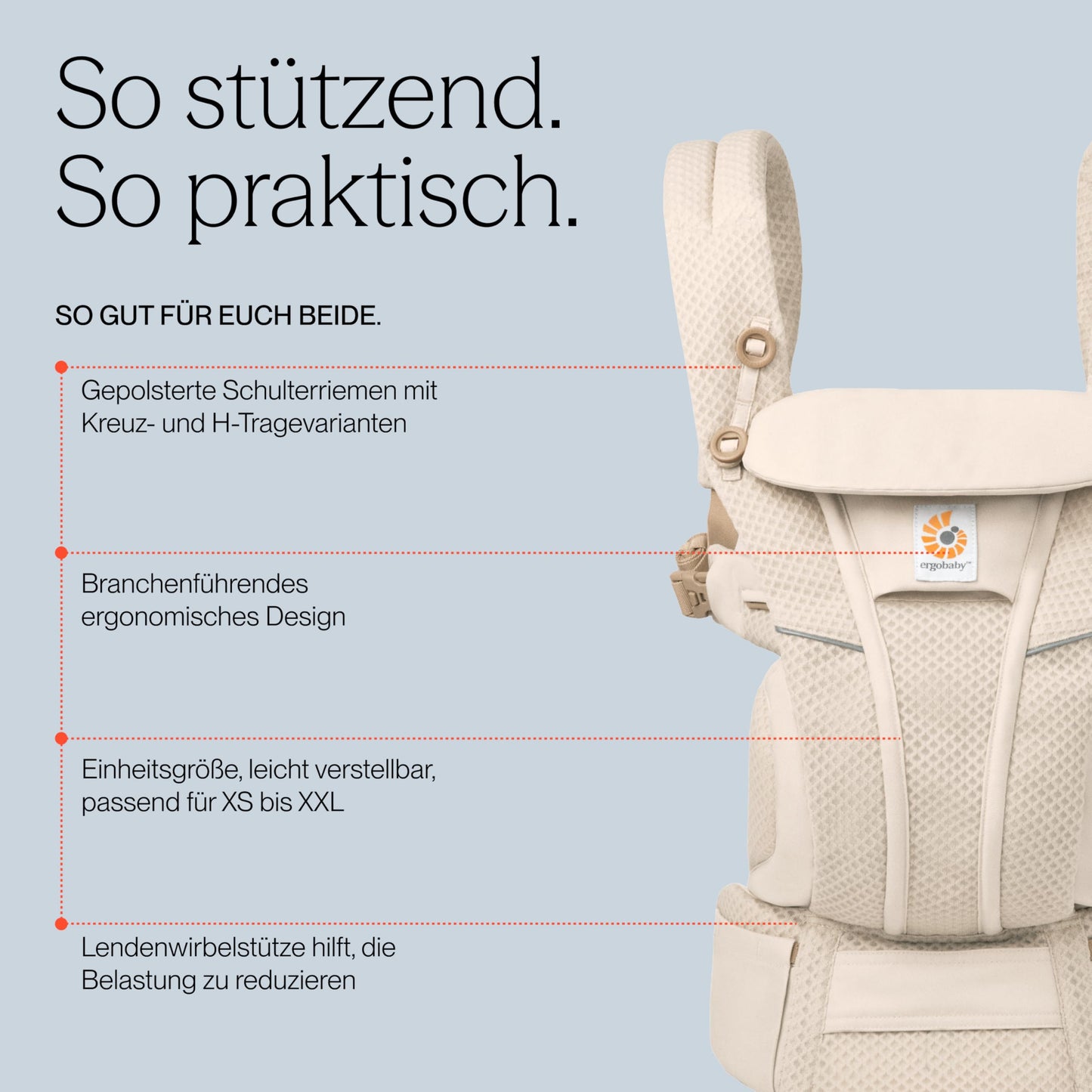 Ergobaby Omni Breeze beebikandekott Pearl Grey, alates sünnist kuni 20,4 kg
