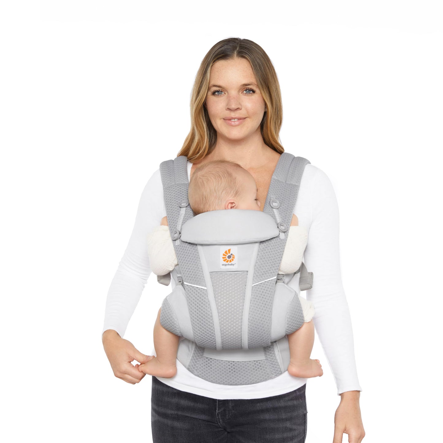 Ergobaby Omni Breeze beebikandekott Pearl Grey, alates sünnist kuni 20,4 kg