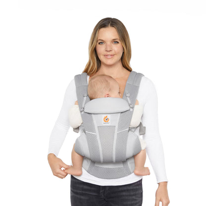 Ergobaby Omni Breeze beebikandekott Pearl Grey, alates sünnist kuni 20,4 kg