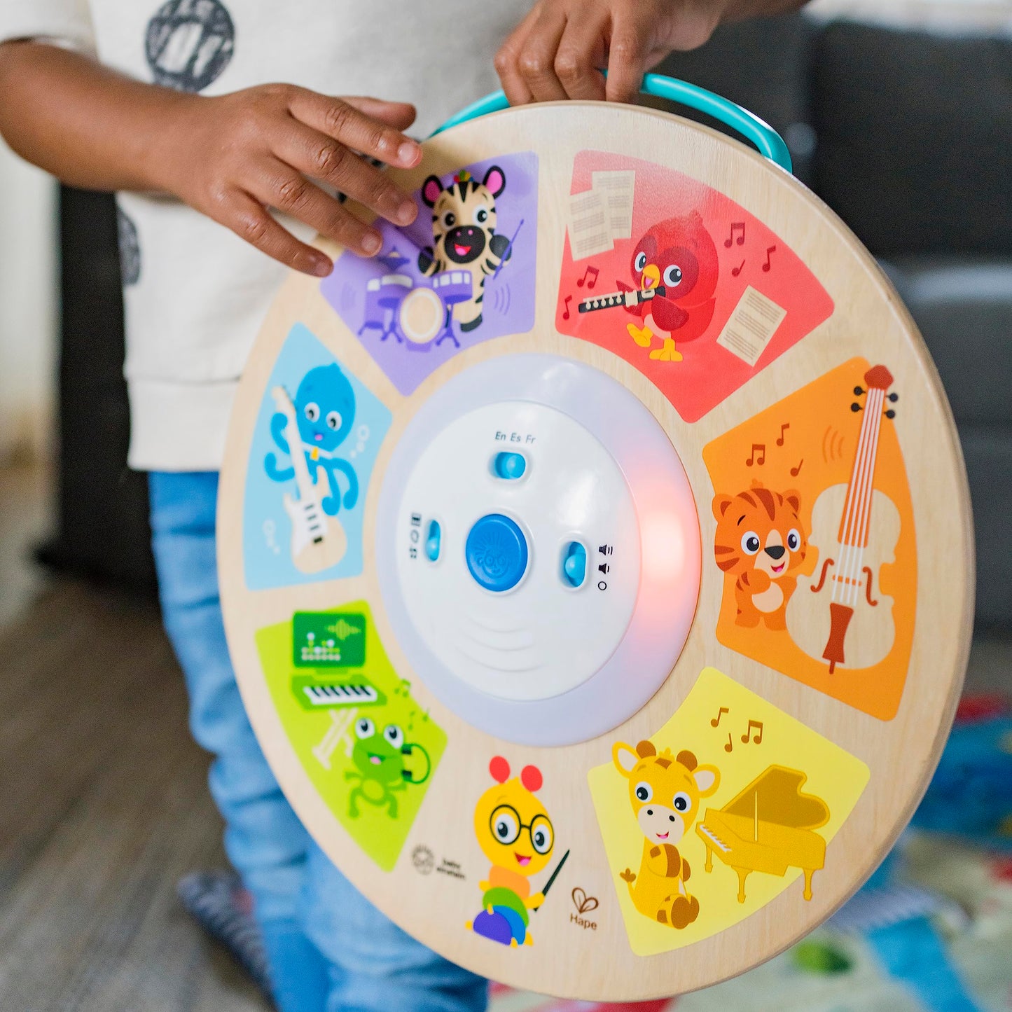 Baby Einstein Cal’s Smart Sounds Symphony puidust elektrooniline tegevusmänguasi, alates 6. kuust