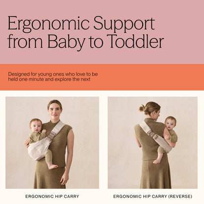 Ergobaby Upsie Sling beebikandekott Pearl Grey, 6–48 kuud