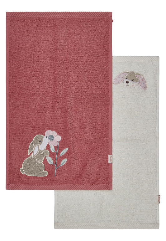 Sterntaler laste käterätik Hase Hanni 2 tk, 50 x 30 cm, roosa (Pink Pearl)