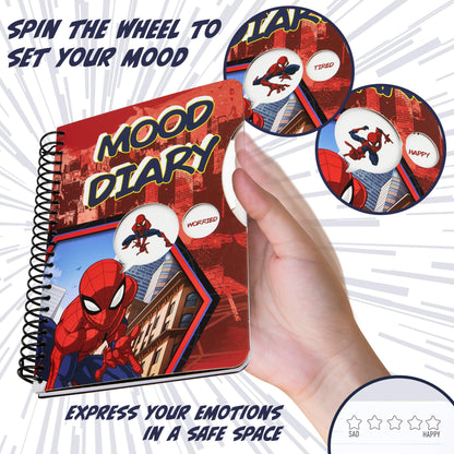 Marvel Spiderman emotion diary with stickers, 82 pages