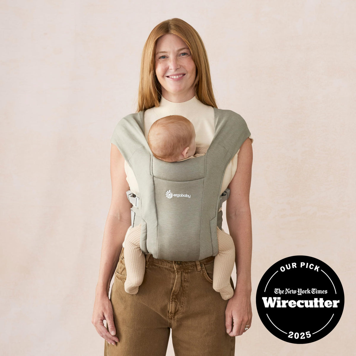 Ergobaby Embrace beebikandja vastsündinutele 0–12 kuud, Soft Olive