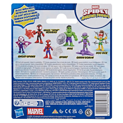 Marvel Spidey & Sõbrad – Miles “Spin” Morales 7,6 cm tegevusfiguur eemaldatava võrgu-aksessuaariga