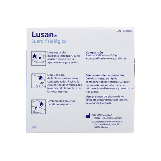 Hartmann Lusan füsioloogiline lahus 30 × 5 ml