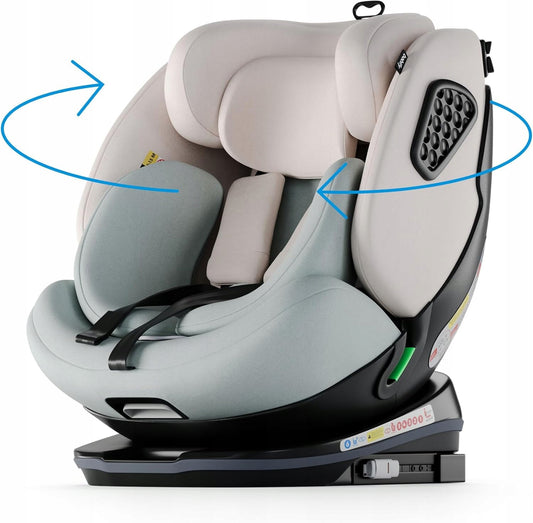 Babify 360° pöörlev i-Size turvatool 40–150 cm, ISOFIX, hele taupe