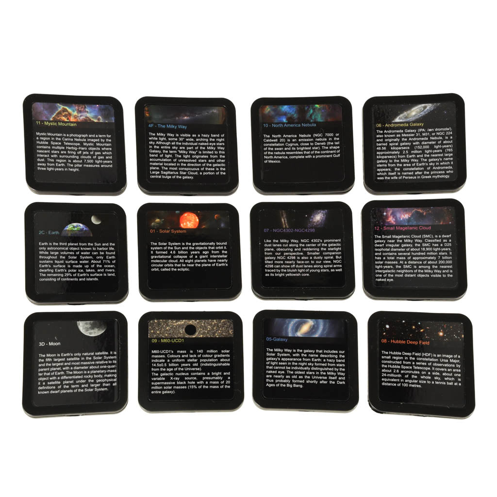 USB LED-täheprojektor 12 kosmosepildiga ketta ja taimeriga