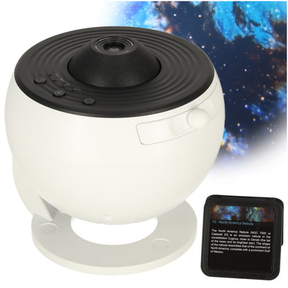 USB LED-täheprojektor 12 kosmosepildiga ketta ja taimeriga