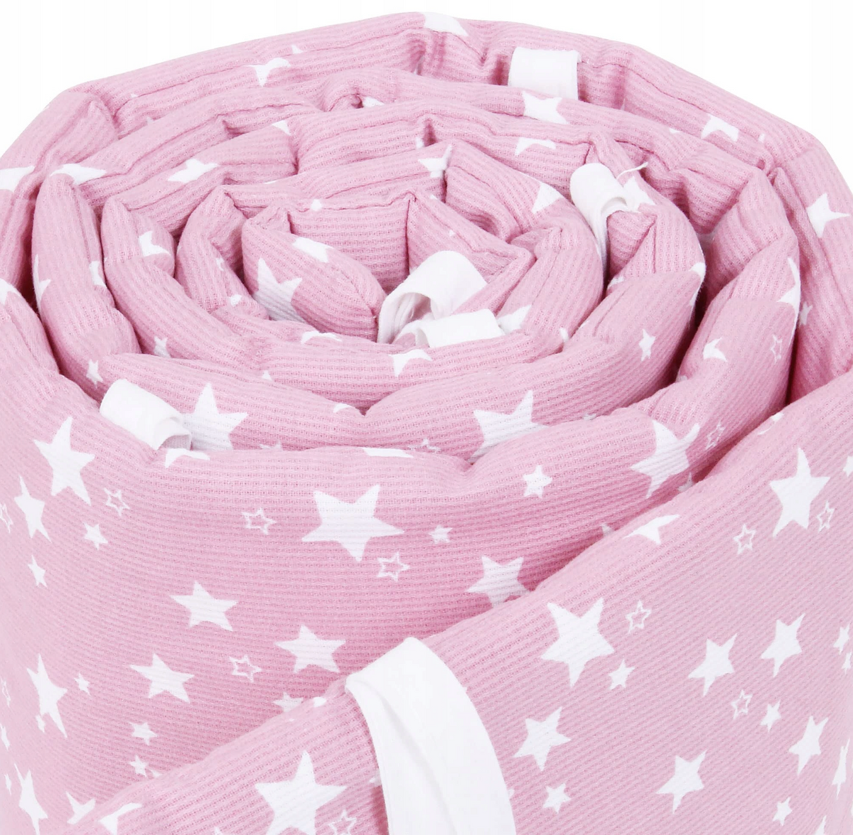 babybay voodipiire Mesh-Piqué, roosa/valged tähed, Maxi, Boxspring, Comfort ja Comfort Plus