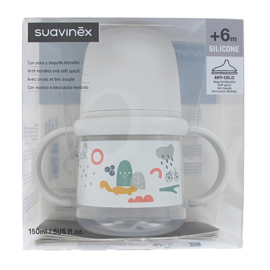 Suavinex treeningtass käepidemetega, 150 ml, hall